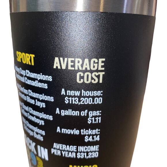 Birthday Gift Tumbler w/info on what took place the yr they were born 1993 - Picture 5 of 7